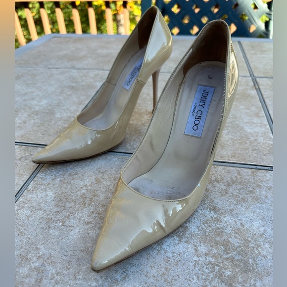 Jimmy Choo Beige Patent Leather - Picture 14 of 15